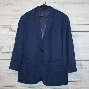 Awearness Kenneth Cole Slim Fit Sport Coat Blue Size 42 Long